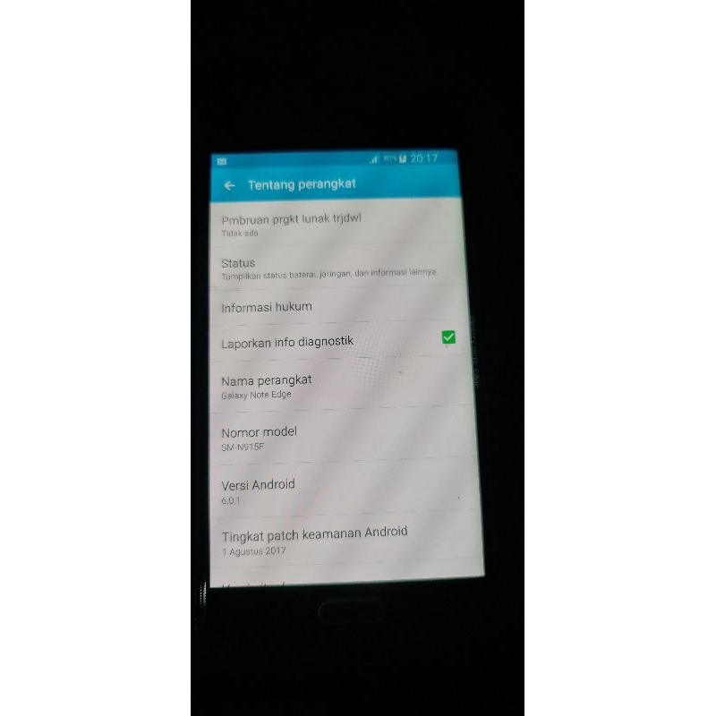 mesin samsung note edge inter global normal