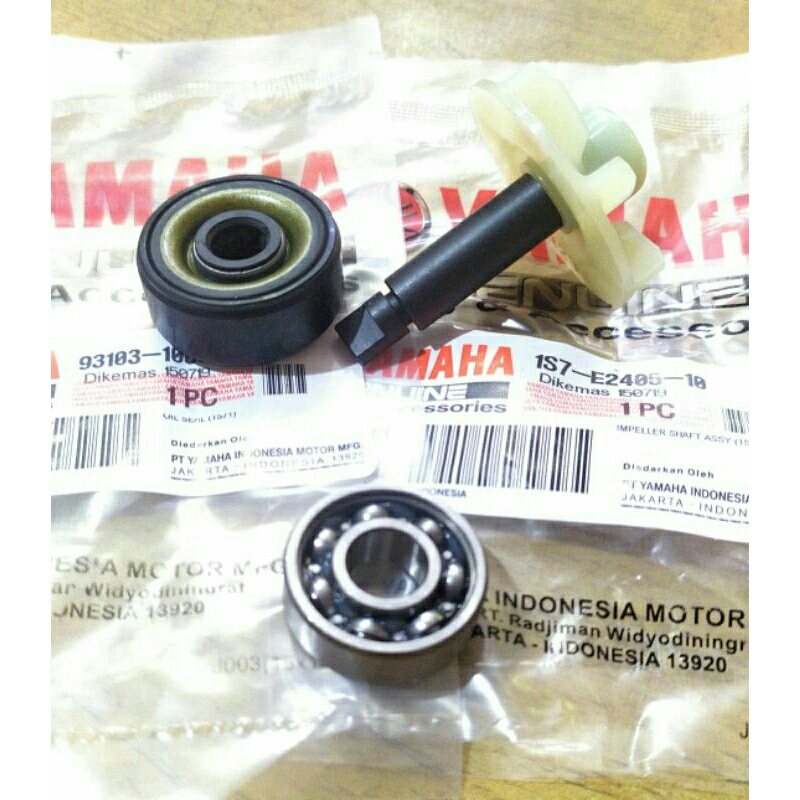 Seal water pump set  Jupiter mx lama  mx new  vixion lama 
 vixion new  
water pump 
bearing seal  
