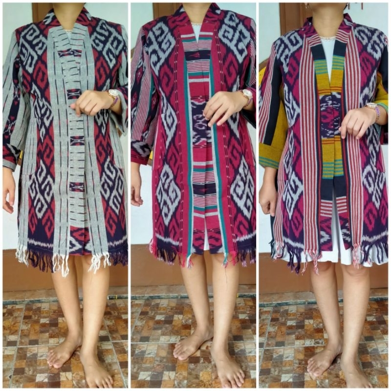 Outer Tenun original lapis tricout