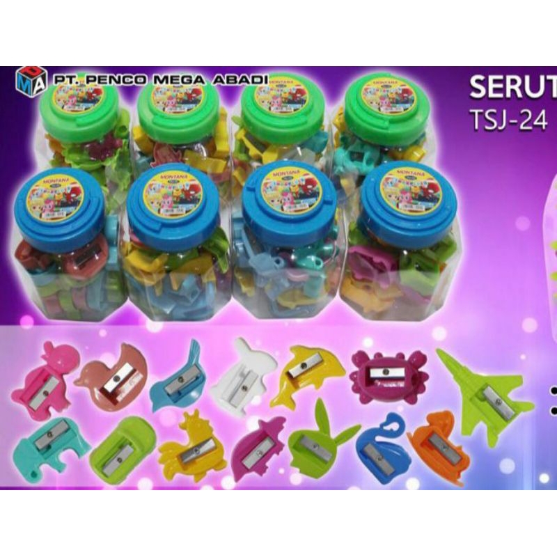 

serutan pensil ✏️ warna warni 2 pc