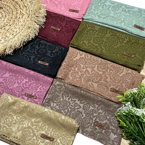 Hijab segi empat kerudung segi empat hijab segi empat motif bunga