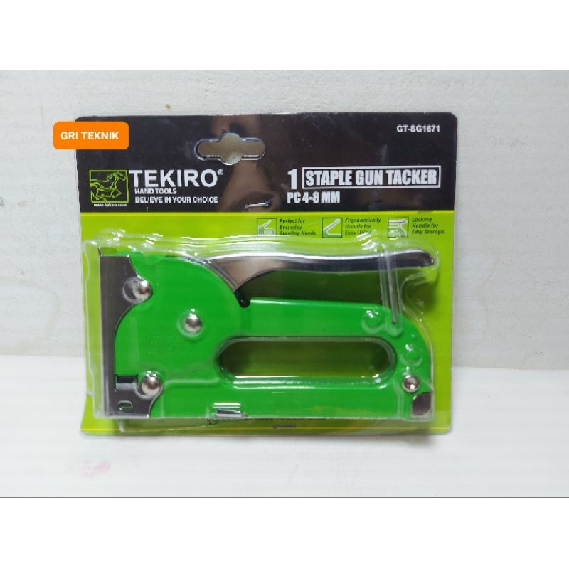 

GT-SG1671 !!! STAPLES TEKIRO 4 - 8 MM / STAPLE GUN TACKER / STAPLER TEKIRO / CEKREKAN / HEKTER GUN TACKER / STAPLES SOFA / STAPLES JOK