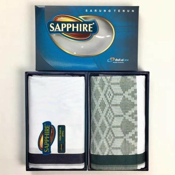 SARUNG SAPPHIRE / saphire / SAFIR ukuran dewasa FULL VARIASI lengkap hitam putih polos warna