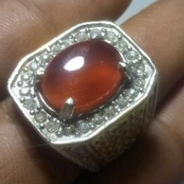 BIG SIZE BATU CARNELIAN NATURAL RED CHALCEDONY ASLI ALAM BUKAN SINTHETIC 100% ORIGINAL RING EMBAN TI
