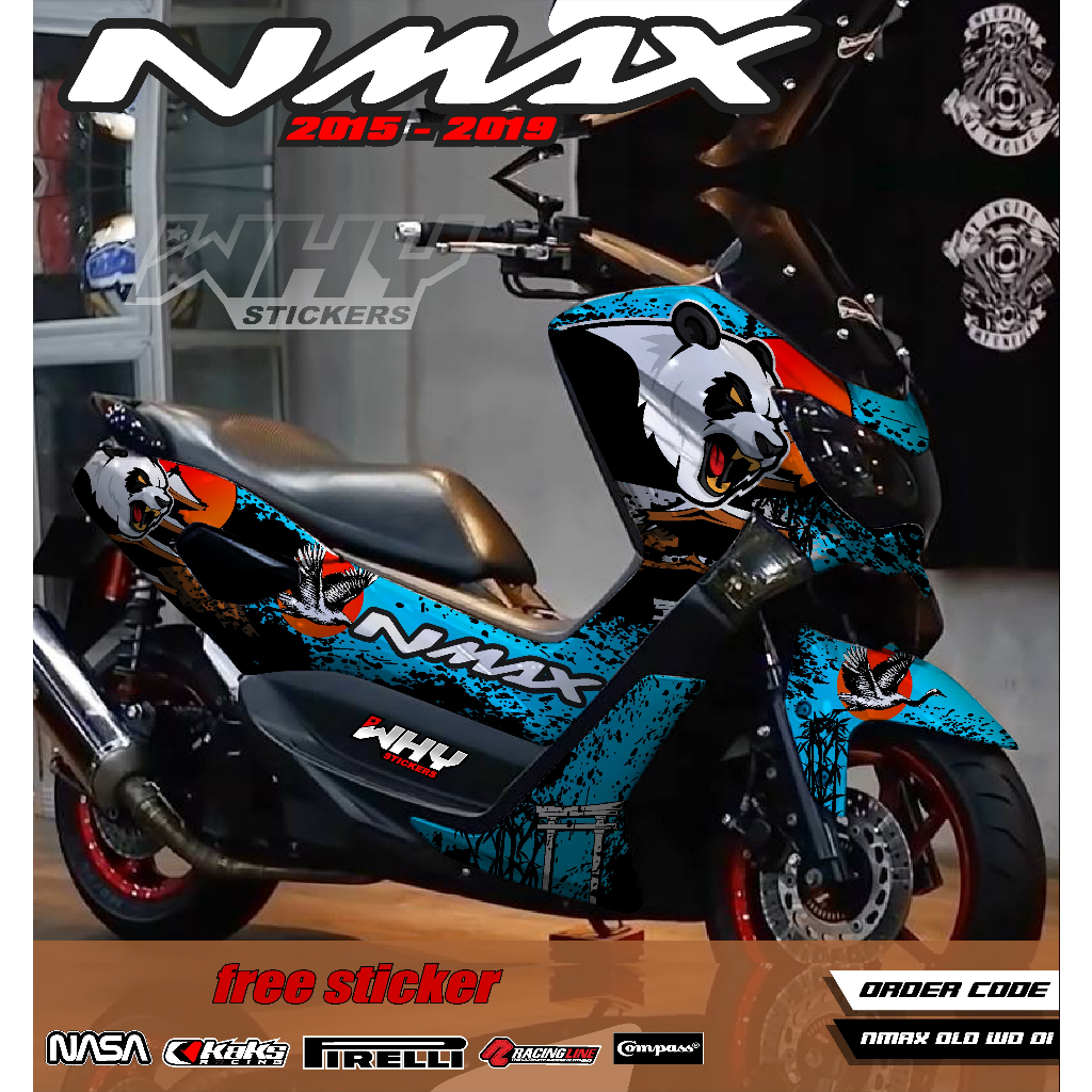 Decal Sticker Yamaha Nmax Lama 2015 2016 2017 2018 2019 Fullbody Dekal Stiker Yamaha Nmax old  Desai