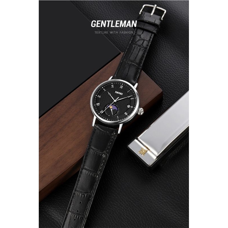 Jam Skmei 9308 leather bergaransi free gift box