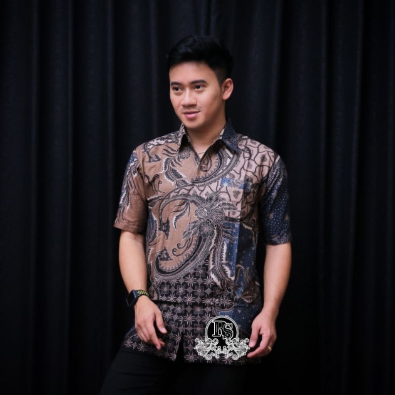 Hem batik pria lengan pendek premium | Kemeja batik pria lengan pendek reguler