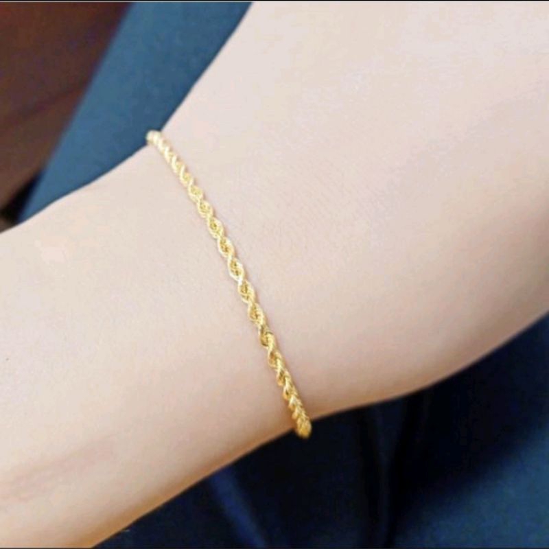 gelang tambang titanium / gelang lilit titanium