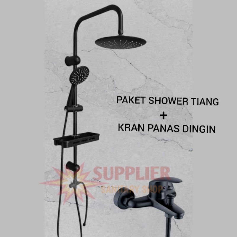 SHOWER TIANG PAKET KRAN PANAS DINGIN/KRAN PANAS DINGIN SET/HAND SHOWER TIANG