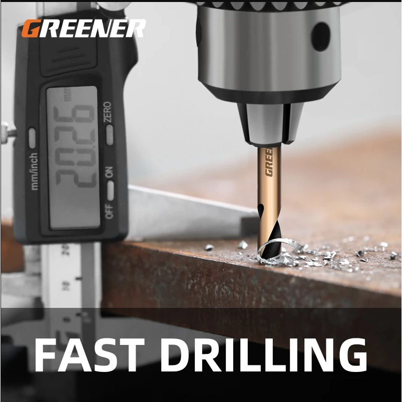 Set Mata Bor Double Edged 9 PCS 3.0 - 6.0 mm - M35 - Black