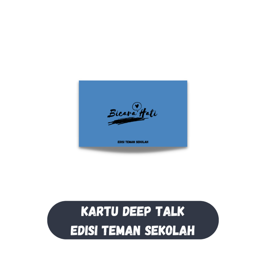 Bicara Hati - Kartu Permainan Truth or Dare - Kartu Truth or Dare - Kartu Pertanyaan - Kartu Deep Ta