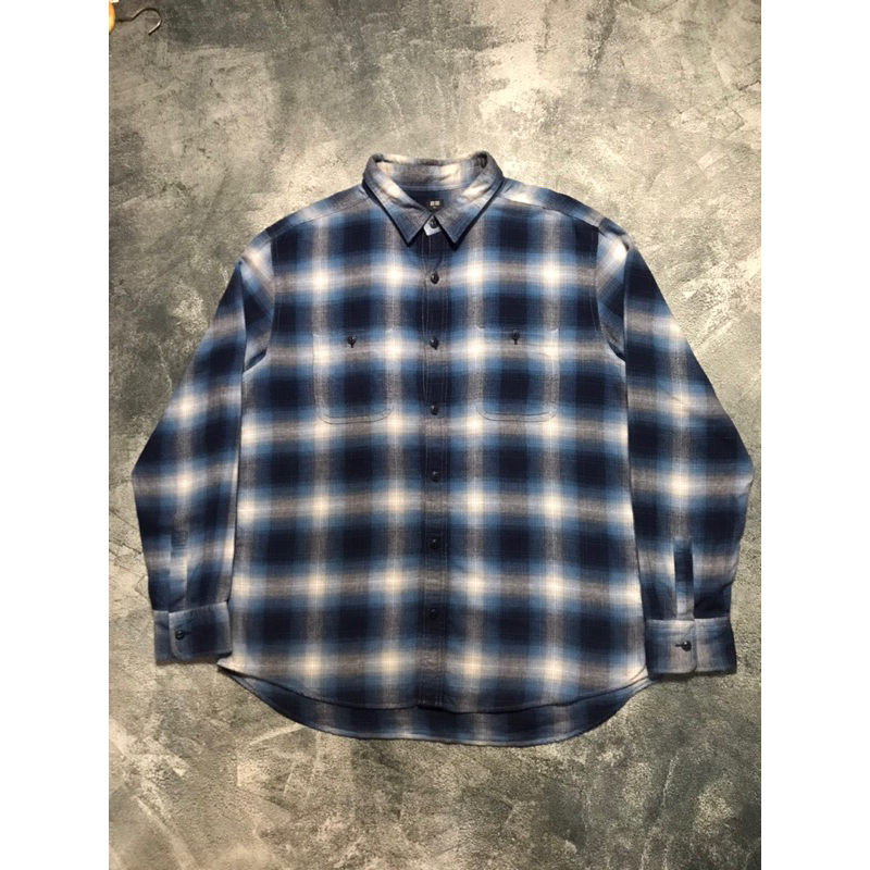 Flanel UNIQLO Veterano Plaid Outer