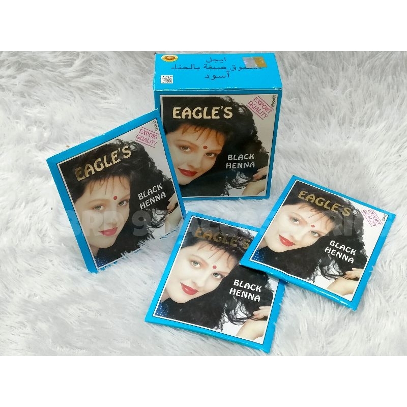 Hena Eagle's Semir Rambut bubuk/Pewarna rambut/Black/Brown/Burgundy - SEMIR RAMBUT