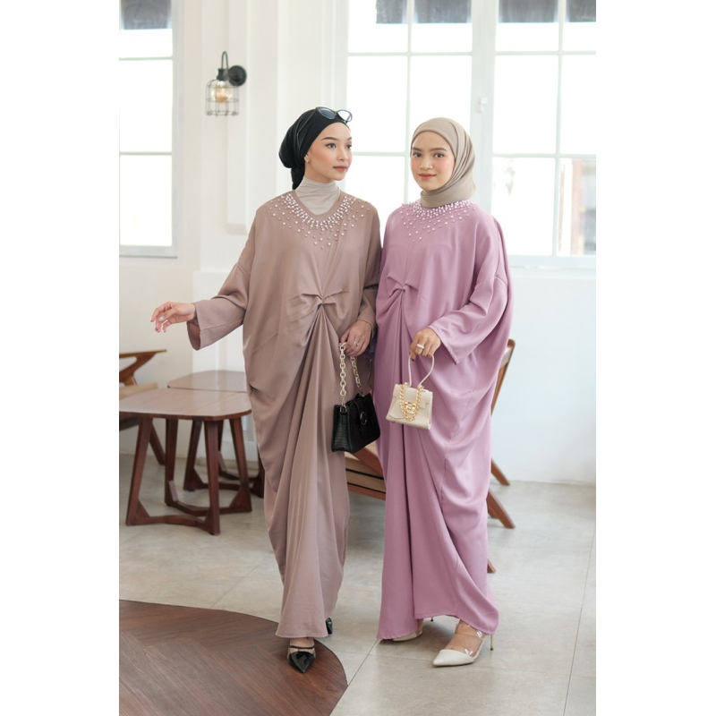 Amera Pearly kaftan | Kaftan casual | Dress kaftan lebaran kondangan