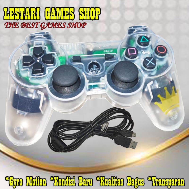 Stik Wireless PS3 GYRO MOTION Stick USB PS 3 OP Sensor GYRO Aktif warna Transparan