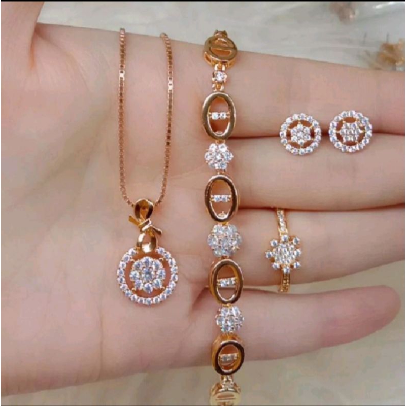 set perhiasan titanium asli