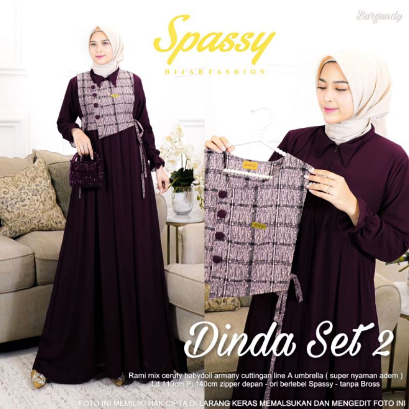 DINDA SET ORI BY SPASSY (RESTOCK)