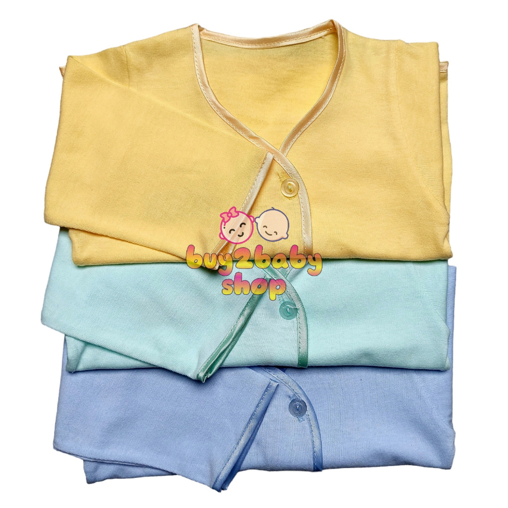 Baju Bayi Tangan Panjang Little Boboho bayi 0-3 Bulan Isi 6 PCS