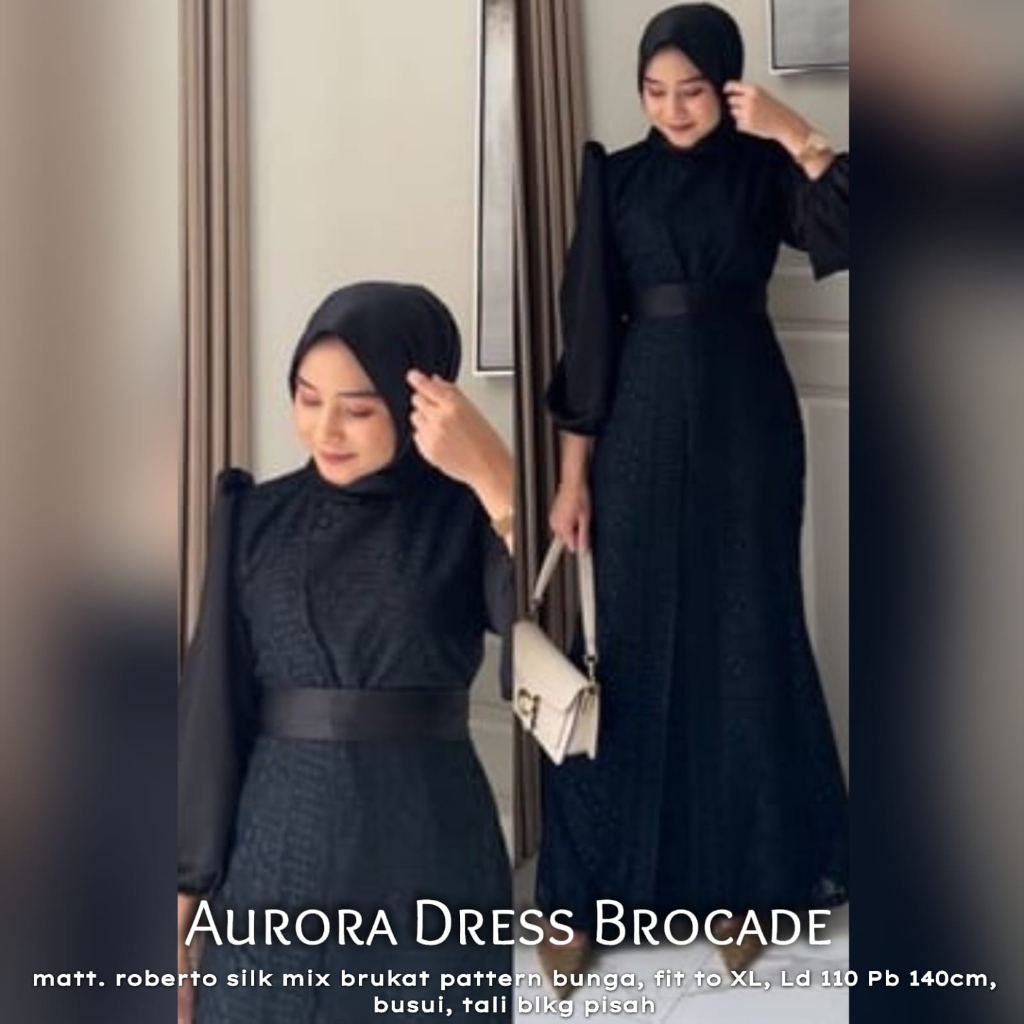 AURORA DRESS WANITA BRUKAT MEWAH TERBARU KEKINIAN