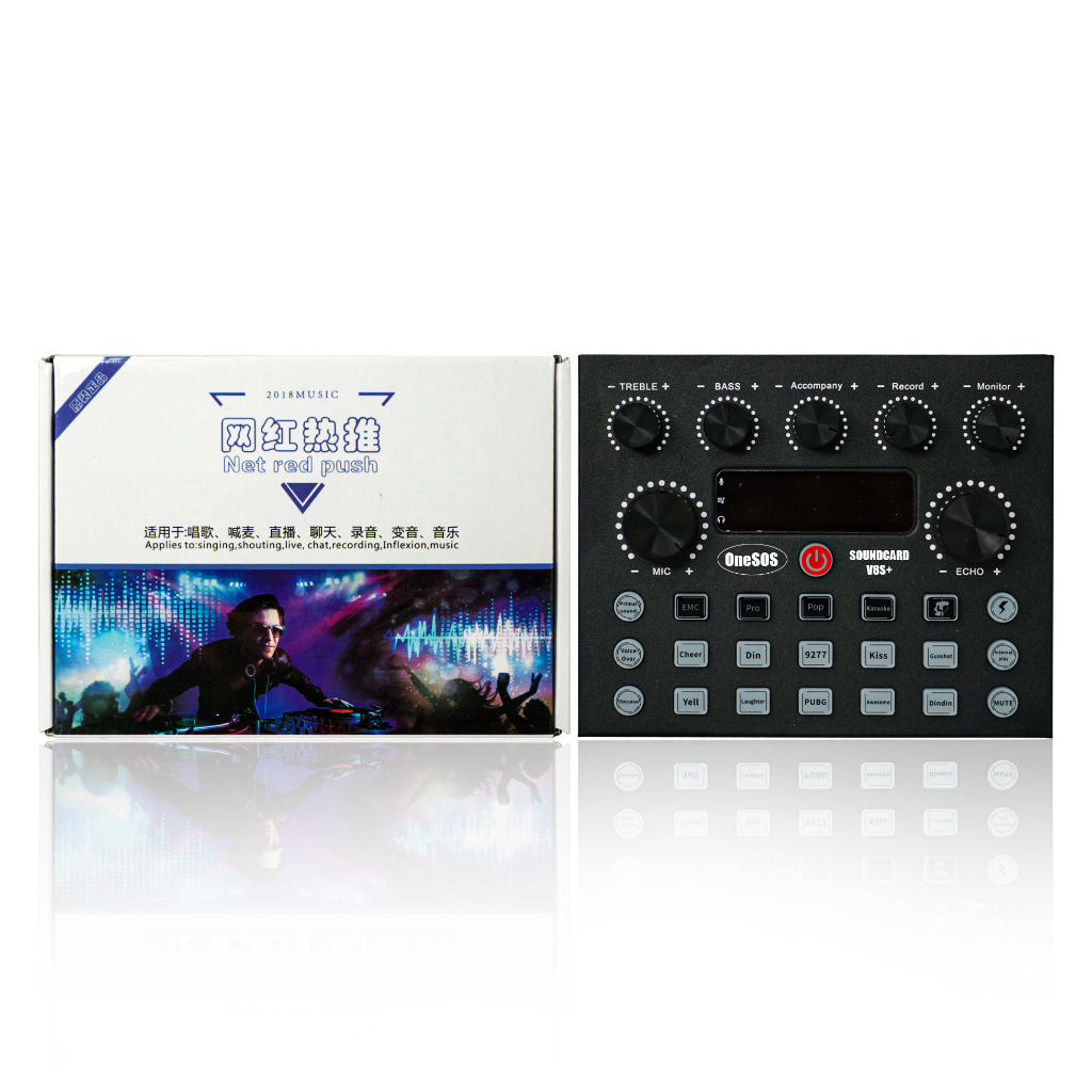 SoundCard Bluetooth Audio Usb External soundcard V8 V8S plus