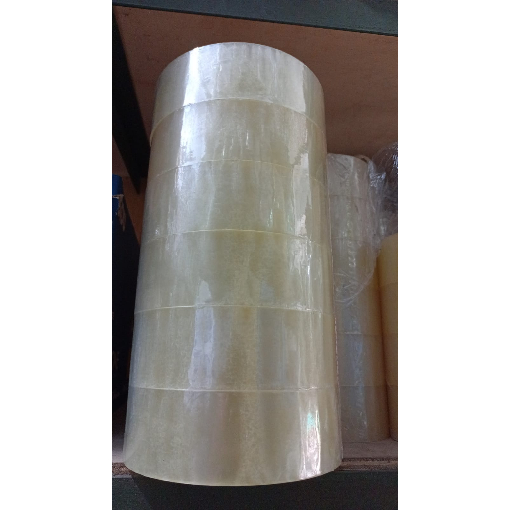 

lakban jumbo bening hawaii 2inch isi 1roll (6pcs)