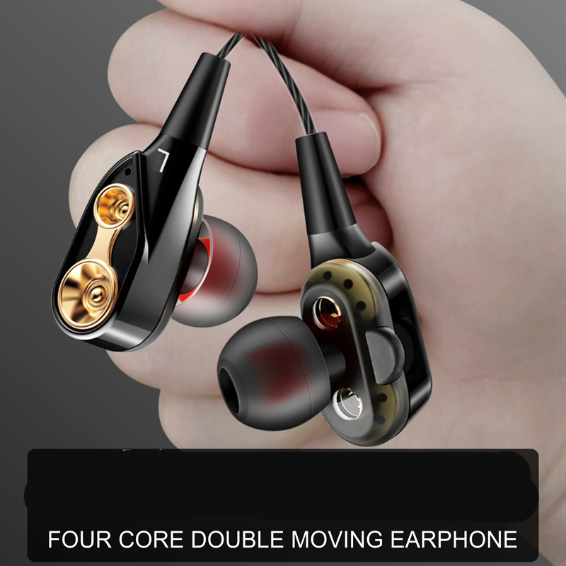 QKZ Dual Driver Earphone HiFi Dengan Mic - QKZ-CK8