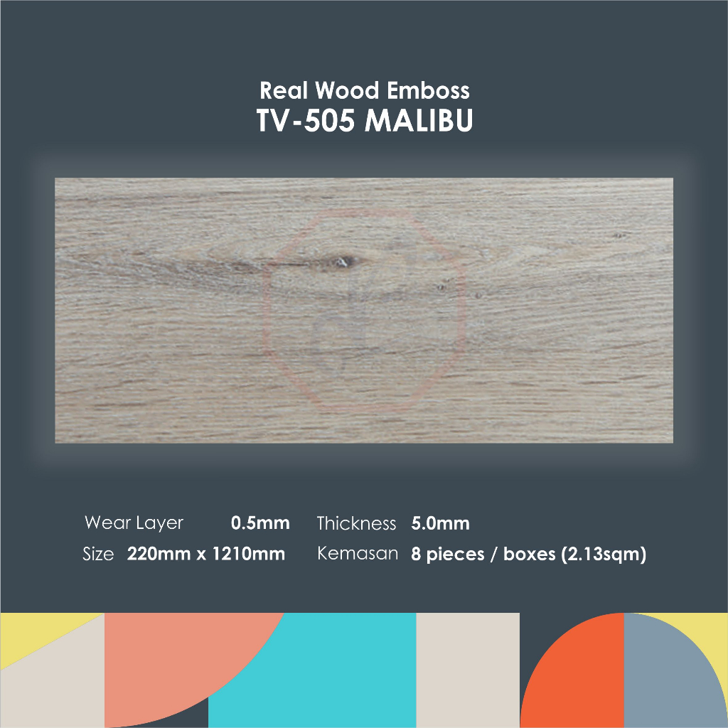TACO LUXURY VINYL FLOORING 5mm MALIBU TV 505 LANTAI KAYU VINYL