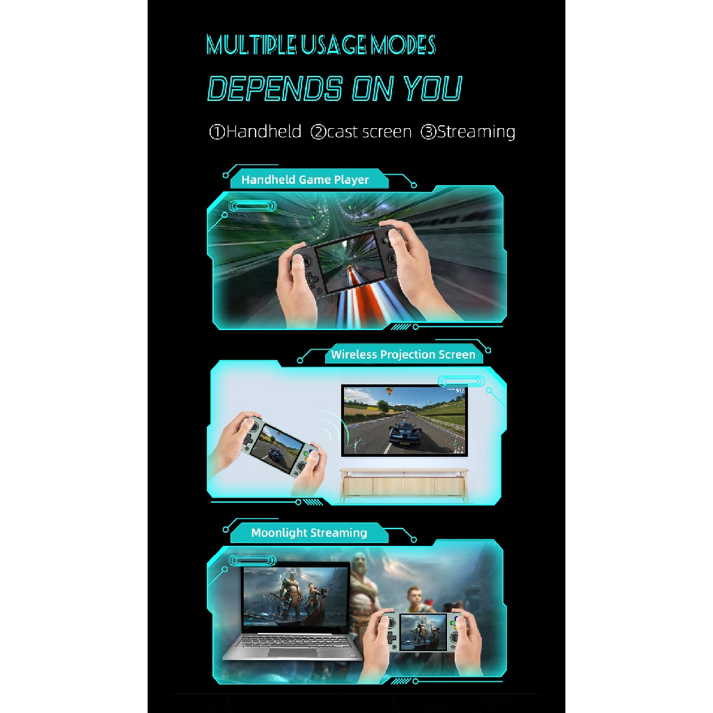 ANBERNIC RG405M - Dual Mode Emulator Retro Game Handheld Console - Game Konsol Jadul + Android