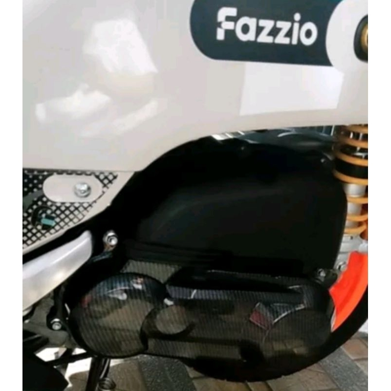 Cover CVT Fazzio carbon Nemo Tutup cover CVT Fazzio Nemo motif karbon