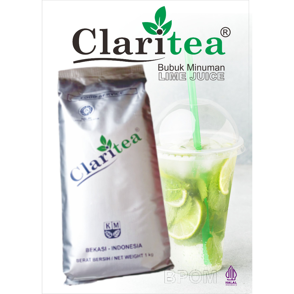 

Claritea Lime Juice Bubuk Minuman Rasa Jeruk Nipis Lime Juice 1kg