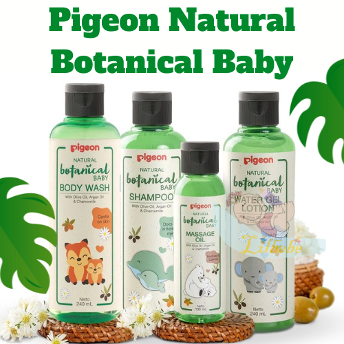 Pigeon Natural Botanical Baby Body Wash / Shampoo 240ml 240 ml || Perawatan Bayi Botanicals Sabun Mandi / Sampo