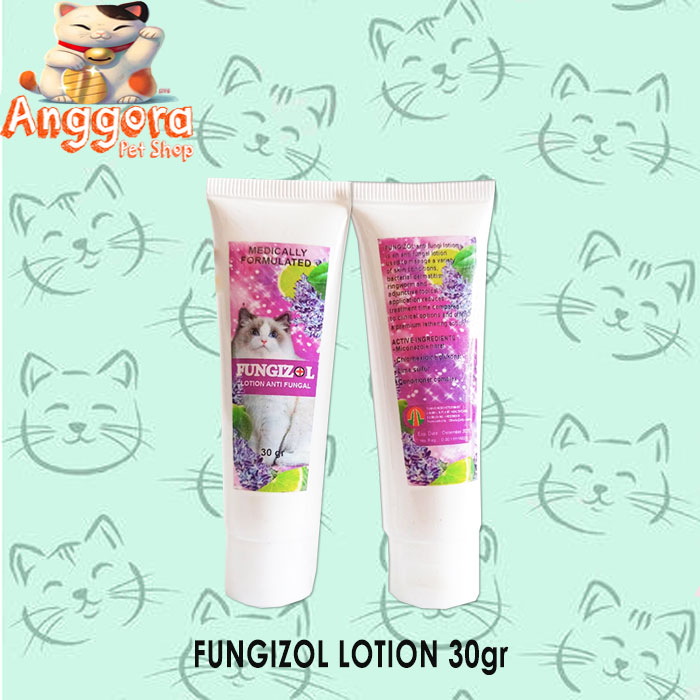 Salep anti fungi jamur pada kucing FUNGIZOL LOTION 30gr