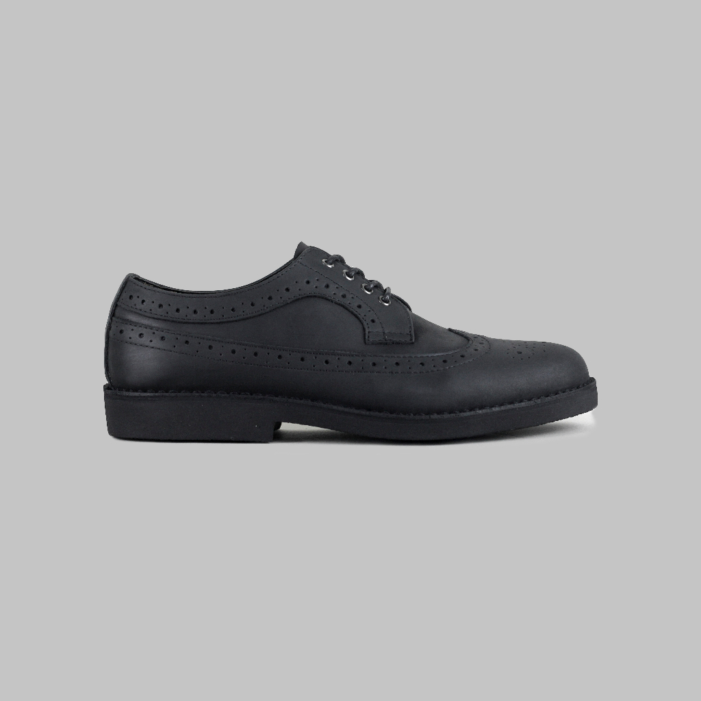 ARTAP Footwear - Sepatu Kulit Asli Pria - Longtip CH Full Black