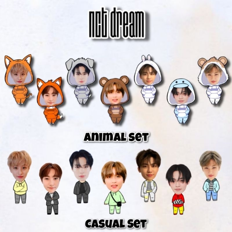 Stiker NCT DREAM Sticker Transparant Set 7 pcs