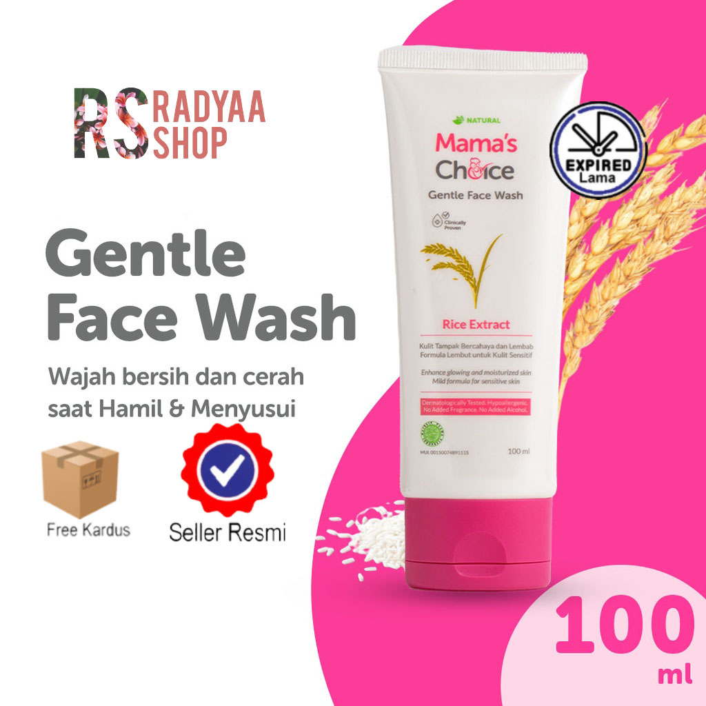 Face Wash Bumil &amp; Busui | Mama's Choice Gentle Face Wash - Sabun Pembersih Wajah Aman Halal Natural