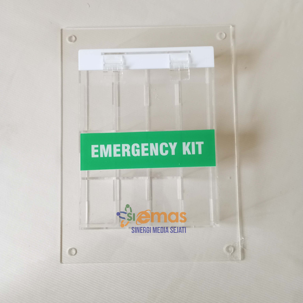 Akrilik Emergency Kit, Kotak Anafilaktik Kit UGD, Emergency Kit Mini