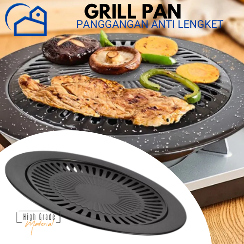 Panggangan bulat BBQ Alat panggang BBQ grill 32Cm 7132