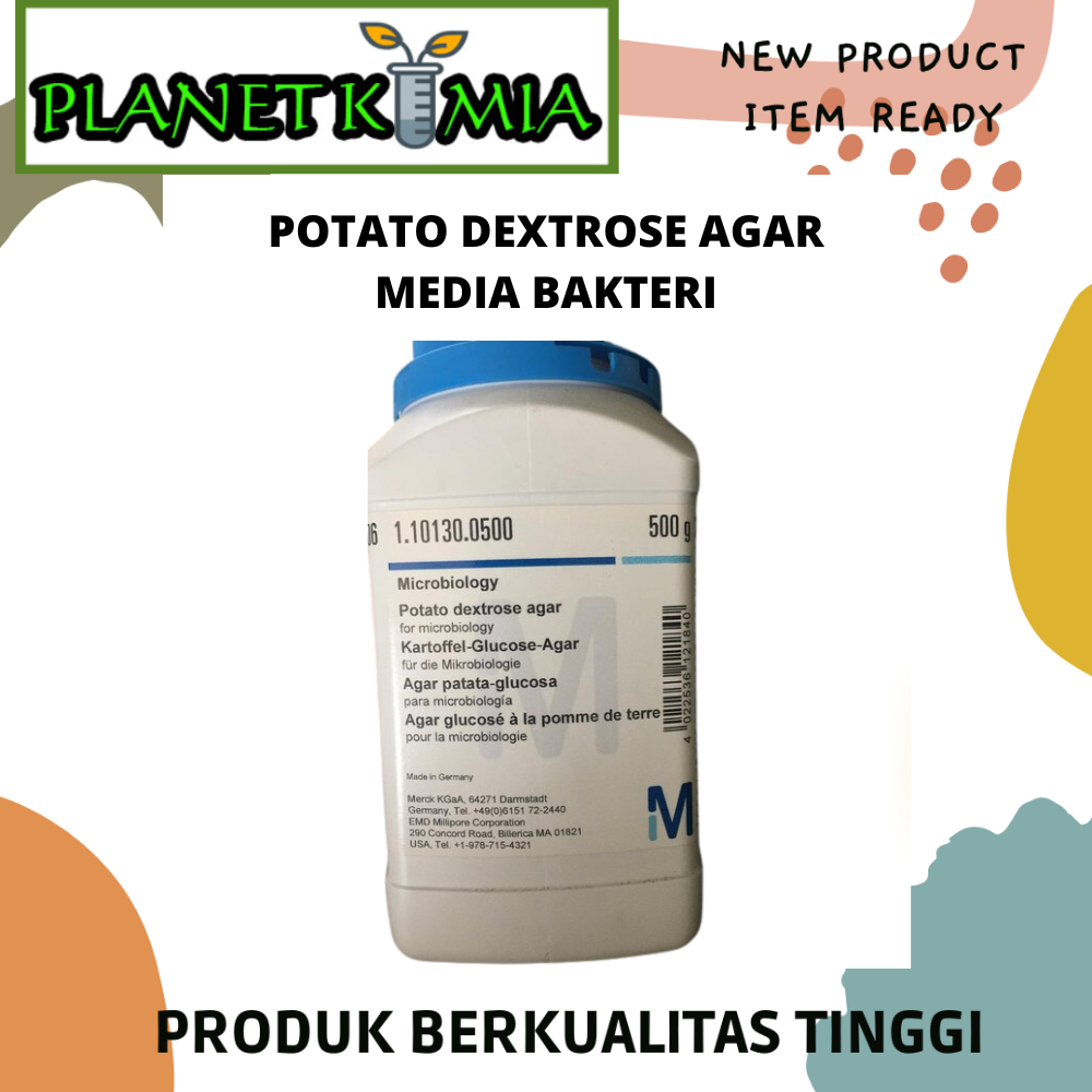 Potato Dextrose Agar / PDA per 50 gr Merck Media Bakteri Mikrobiologi Best Quality