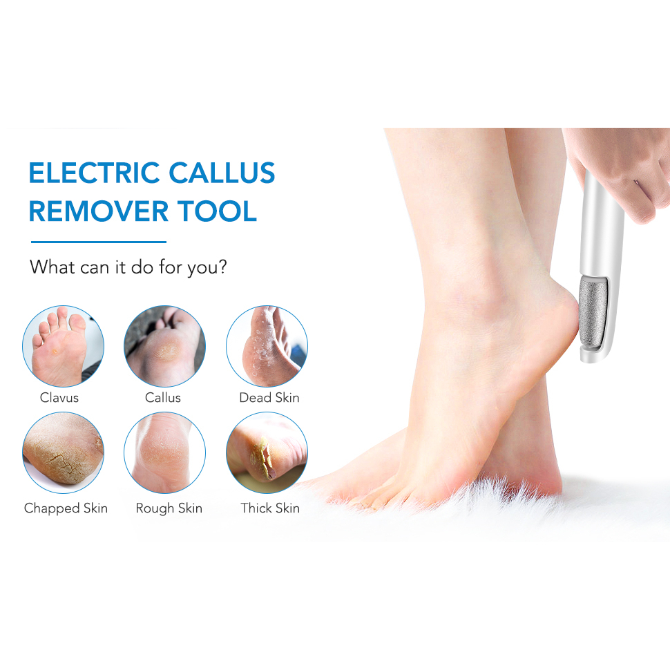 Penghalus Kaki Elektrik Untuk Kulit Mati Dan Kapalan Callus Remover Pedicure Menicure