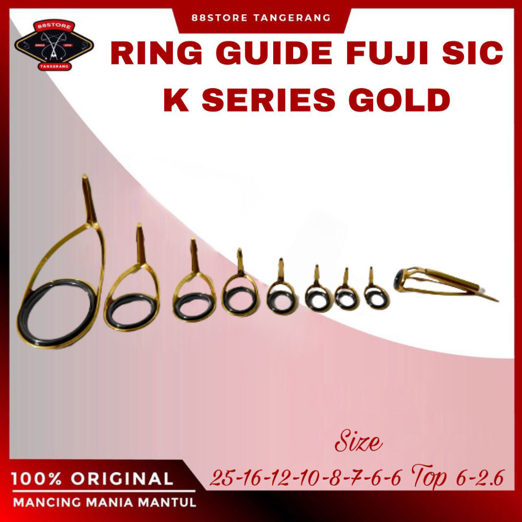 88storetangerang Liebe Ring guide fuji SIC K series Gold Isi 9 mata