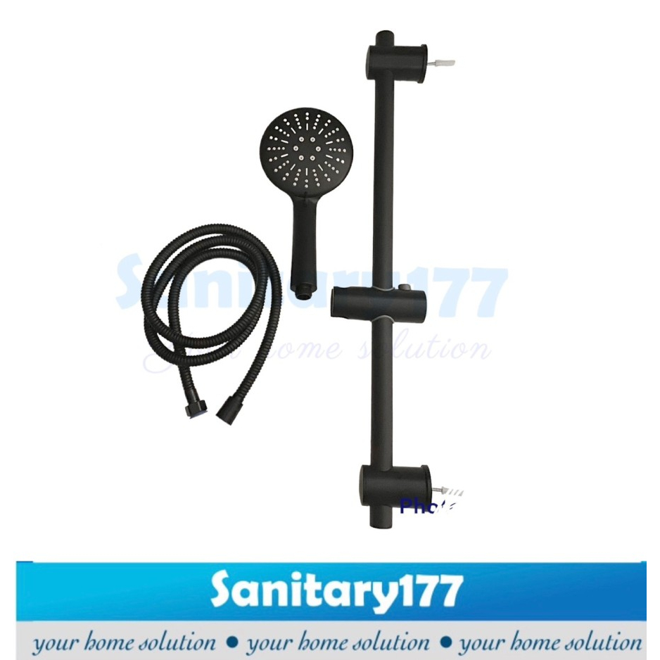 Tiang Shower SET Hitam T339 Hand Shower Jumbo 3in1 SET Tiang BLack