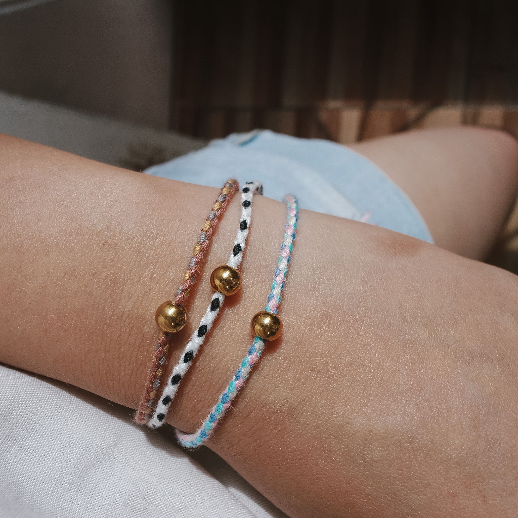 Make a wish bracelet / ANKLET / GELANG KAKI / GELANG TALI - ANTI KARAT