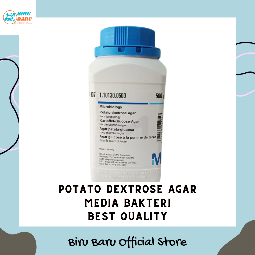 POTATO DEXTROSE AGAR ( PDA ) MERCK PER 10 GR MEDIA BAKTERI MIKROBIOLOGI BEST QUALITY