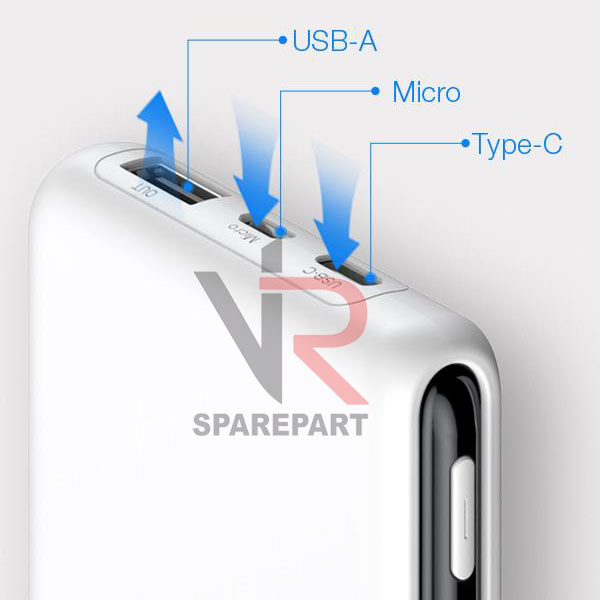 ROBOT POWER BANK RT-180 10000 mAh DUAL INPUT TYPE-C &amp; MICRO USB