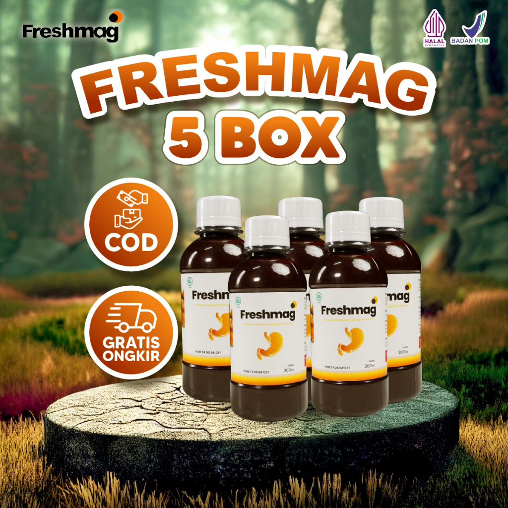 

Madu Freshmag Original Bantu Atasi Masalah Lambung Maag Gerd Paket 5 Botol Isii 200ml