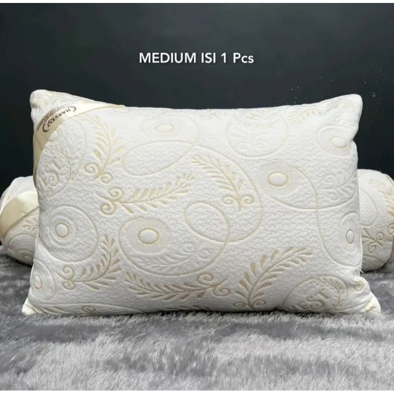 [1 PCS MEDIUM] BANTAL GULING HARVESTWAY EXCLUSIVE ORIGINAL 100% PUTIH/ HITAM GOLDEN BLACK MEDIUM/ STANDART BY CV HARVEST BERKAH MADANI