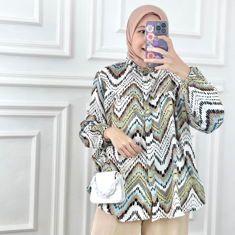 ZIGZAG COLOUR BLOUSE 505