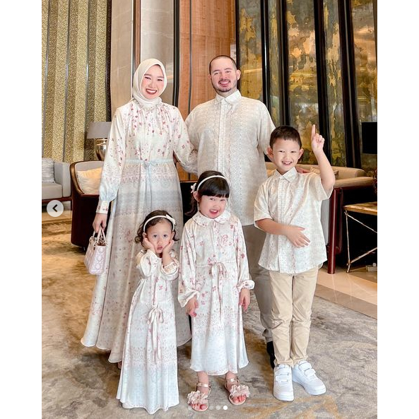 catteleya kienka pristine dress ibu L dress anak 5/6 koko anak russet 1/2