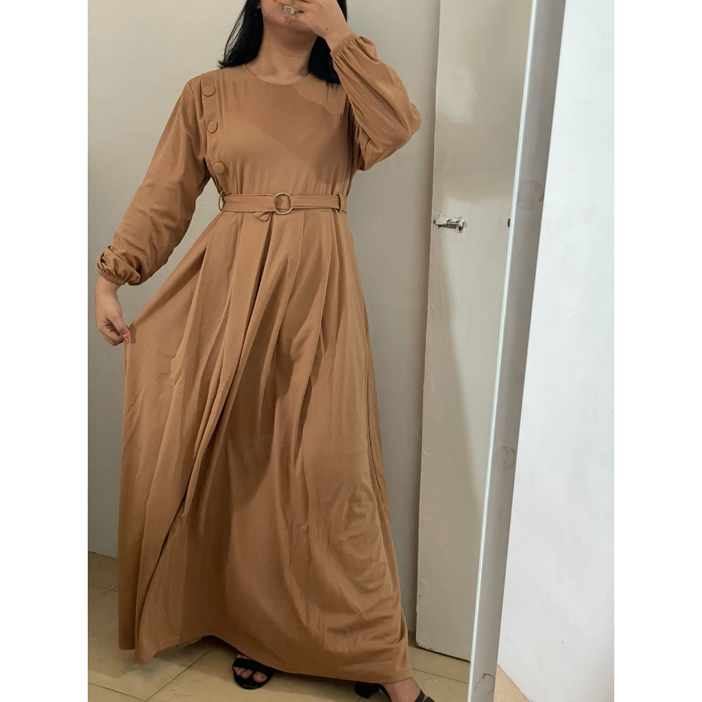 Gamis Dewanda Dress Maxi Fashion Muslim Wanita Terbaru Moscrepe Premium