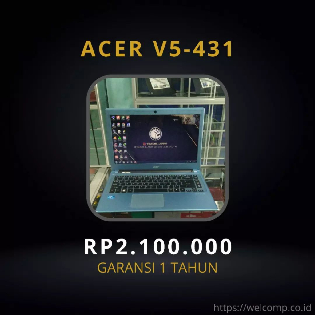 Laptop 2ND Acer V5-431 Second Bergaransi 1 Tahun